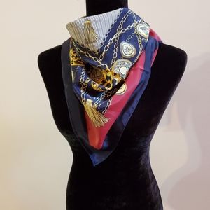 Last chance! Closet Closing! Black red medallion scarf square